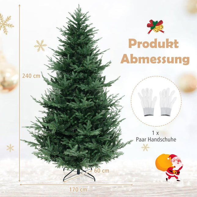 Umělý vánoční stromek 240 cm s 450 LED světly
