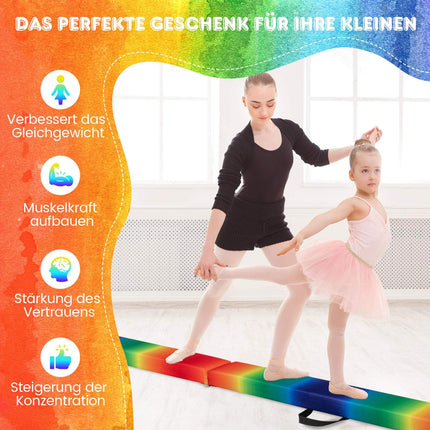 Skládací gymnastická kladina 240 cm pro děti