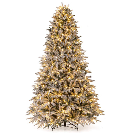 Zasněžený umělý vánoční stromek 240 cm, 460 LED
