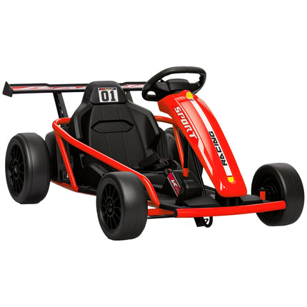 Elektrická motokára 24V pro drifty, pro děti 8-12 let, červená