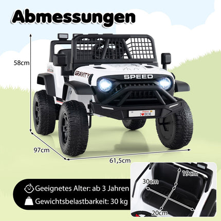 Dětské elektrické auto 24V s dálkovým ovládáním, hudbou a LED světly