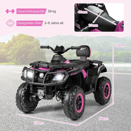 Dětská elektrická čtyřkolka 24V pro 2 děti se 4 motory