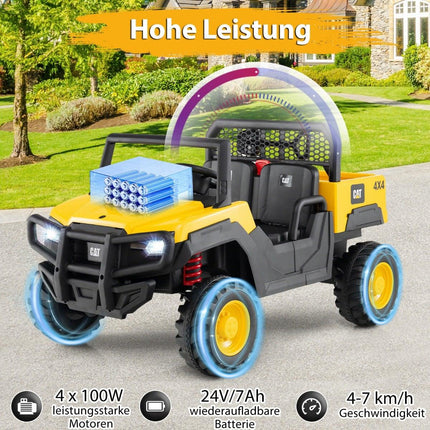Dětské elektrické sklápěcí auto 24V pro 2 děti s dálkovým ovládáním