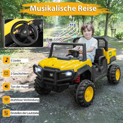 Dětské elektrické sklápěcí auto 24V pro 2 děti s dálkovým ovládáním
