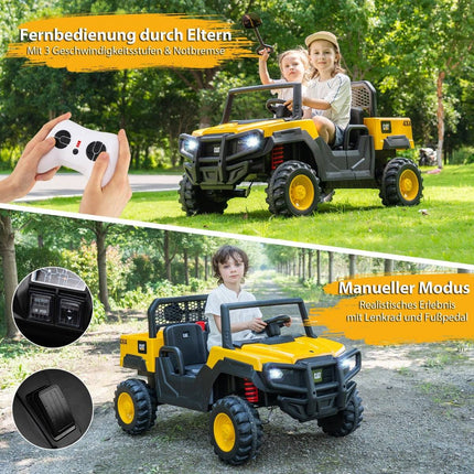 Dětské elektrické sklápěcí auto 24V pro 2 děti s dálkovým ovládáním