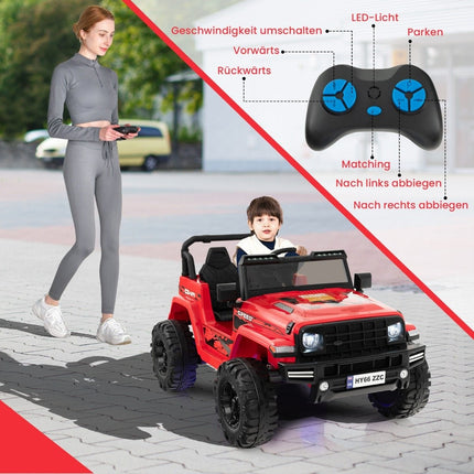 Dětské elektrické autíčko 24V pro 2 děti, červené, USB a hudba