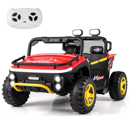 Dětský elektrický pick-up 24V pro 2 děti, dálkové ovládání, červený