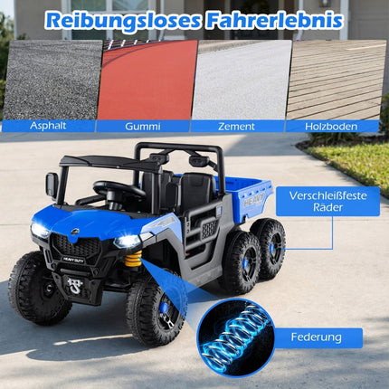 Dětské elektrické sklápěcí auto 24V s dálkovým ovládáním a LED světly