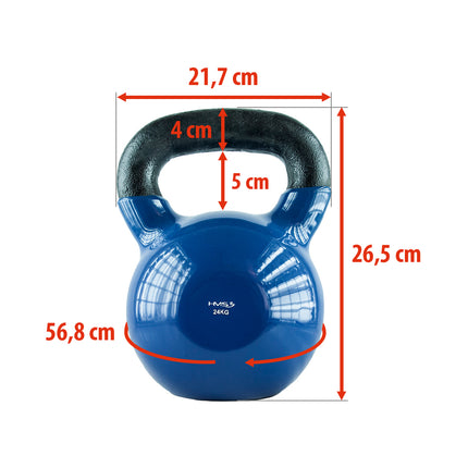 24 kg Cast Iron Kettlebell – Blue