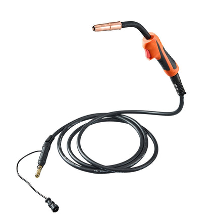 250A MIG Welding Gun, 15 ft Cable, 0.035–0.045 Wire