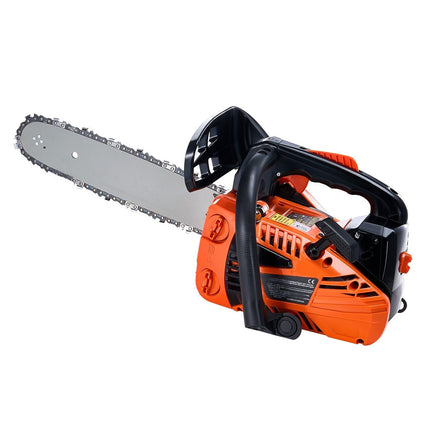 25.4cc Gas Chainsaw, 12-Inch Bar, Top Handle