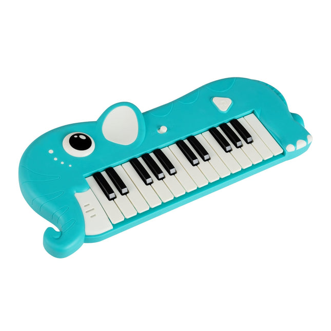 Dětské digitální piano s 25 klávesami, hudba a světla, modré