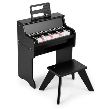Dětské digitální piano s 25 klávesami a stoličkou, nastavitelné tempo