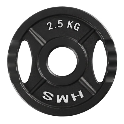 Olympijský kotouč 2.5 Kg s úchyty, černý