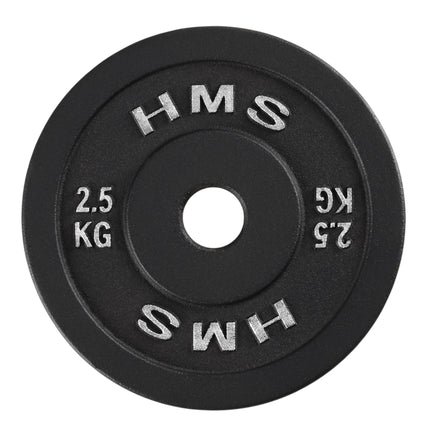 Litinový kotouč 2.5 Kg, černý, otvor 31 mm
