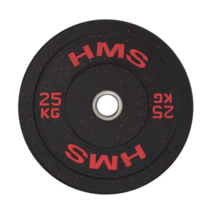 Olympijský bumper kotouč 25 kg, červený