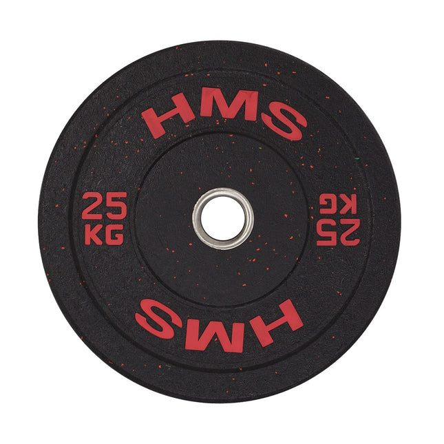 Olympijský bumper kotouč 25 kg, červený