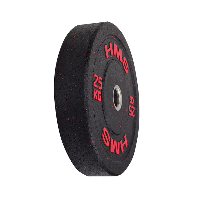 Olympijský bumper kotouč 25 kg, červený