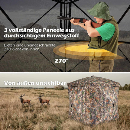 Maskovací lovecký stan 270 pop-up, Oxford, pro 2-3 osoby