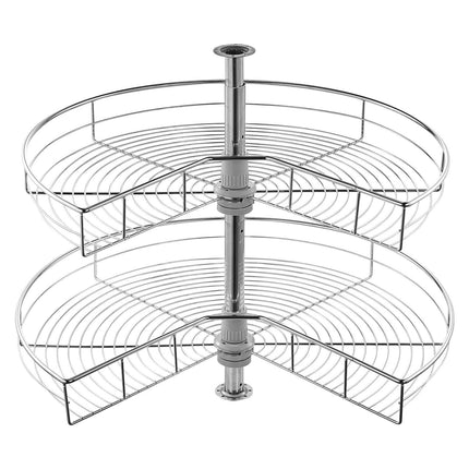 28-Inch Blind Corner Lazy Susan, 2-Tier Adjustable Rack
