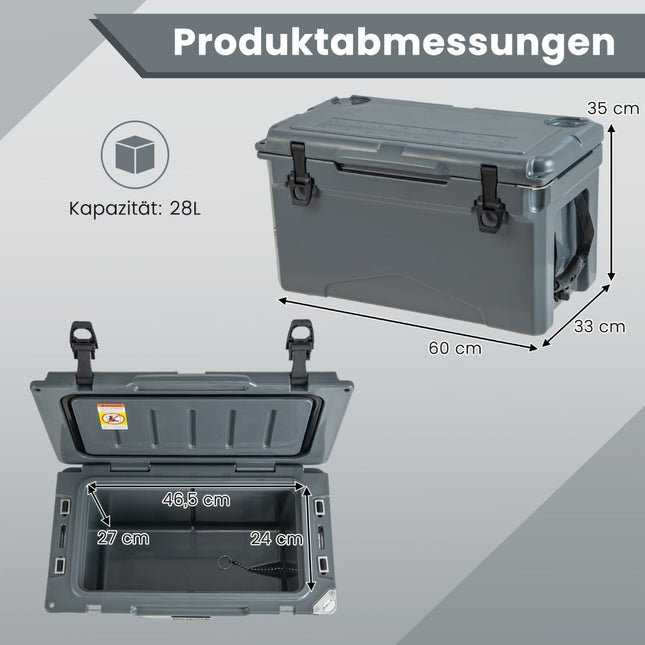 Přenosný chladicí box 28L s otvírákem a madly