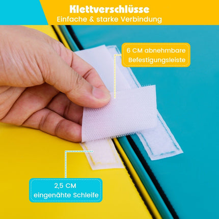 Dětské pěnové kostky 2 ks na běhání a lezení, měkké stavební kostky, žlutá + zelená