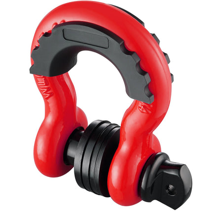 2-Pack D-Ring Tow Shackles, 7/8 In Screw Pin, 4.75T