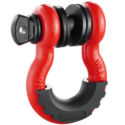 2-Pack D-Ring Tow Shackles, 7/8 In Screw Pin, 4.75T
