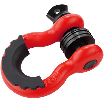 2-Pack D-Ring Tow Shackles, 7/8 In Screw Pin, 4.75T