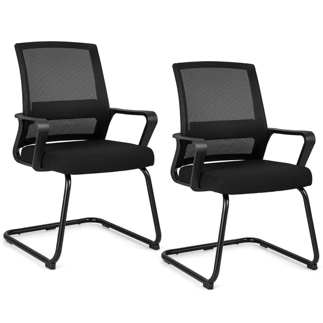 Sada 2 ergonomických jednacích židlí s bederní opěrkou
