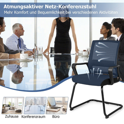 Sada 2 ergonomických jednacích židlí s bederní opěrkou