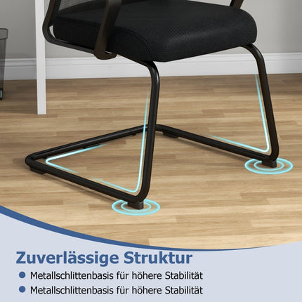 Sada 2 ergonomických jednacích židlí s bederní opěrkou