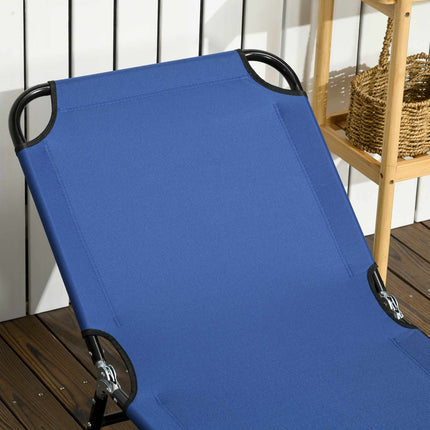Sada 2 skládacích zahradních lehátek, opěradlo v 5 polohách