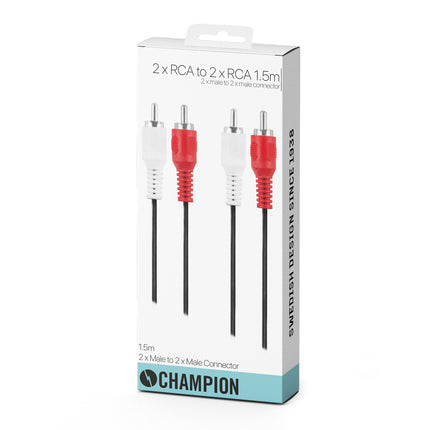 Kabel 2 RCA – 2 RCA samec-samec 1.5m