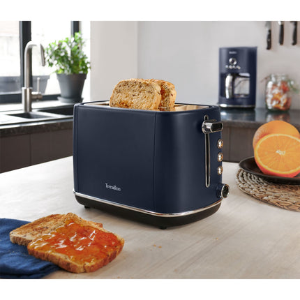 Topinkovač na 2 toasty, 1050W, 6 stupňů opékání, modrá