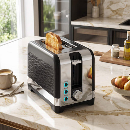 Topinkovač na 2 toasty, 7 stupňů opékání, rozmrazování, nástavec na ohřev