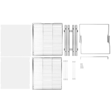2-Tier Pull-Out Cabinet Organizer, Steel Slide-Out Shelves