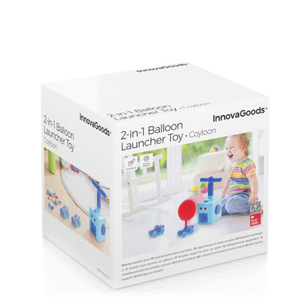 2v1 hračka autíčko a vystřelovač balonků Coyloon InnovaGoods