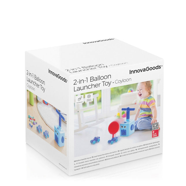2v1 hračka autíčko a vystřelovač balonků Coyloon InnovaGoods