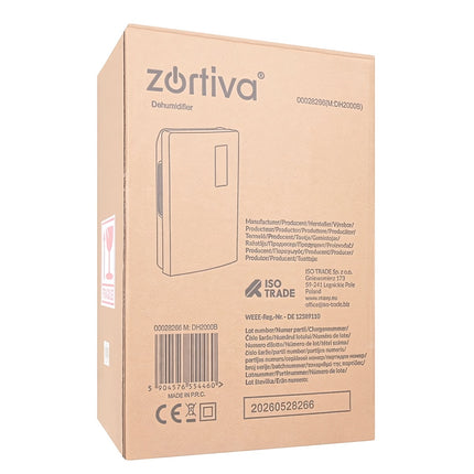 2-in-1 Dehumidifier and Air Purifier with UV and TiO2, 90 W, Up to 30 m2