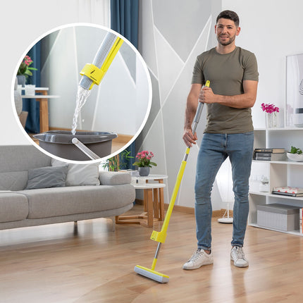 2v1 mop na prach a podlahu se samoždímací houbou Wringop InnovaGoods