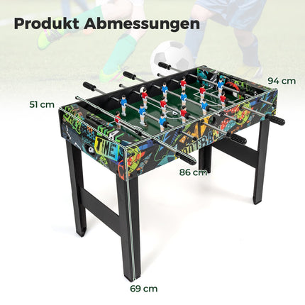 2v1 mini stolní fotbálek, odnímatelné nohy, 86cm