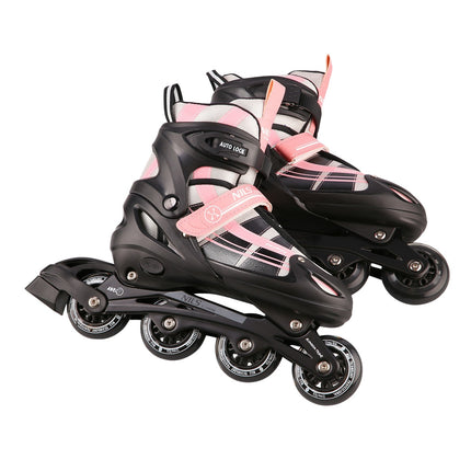 2-in-1 Pink-White Inline & Ice Skates, Size L (39-42)