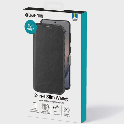 2v1 tenké pouzdro-peněženka pro Samsung Galaxy S26
