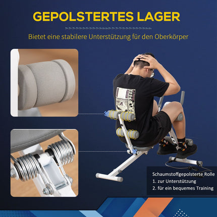 Nastavitelná lavice na břicho, LCD displej, ocel, nosnost 100 kg