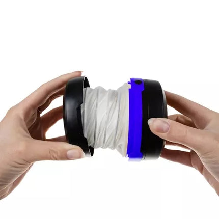 Skládací turistická lampa 2v1 – modrá