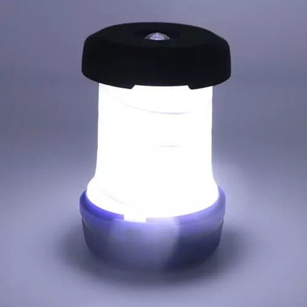 Skládací turistická lampa 2v1 – modrá