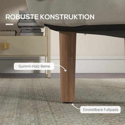 Relaxační křeslo s polštáři, polohovatelné, krémové mikrovlákno
