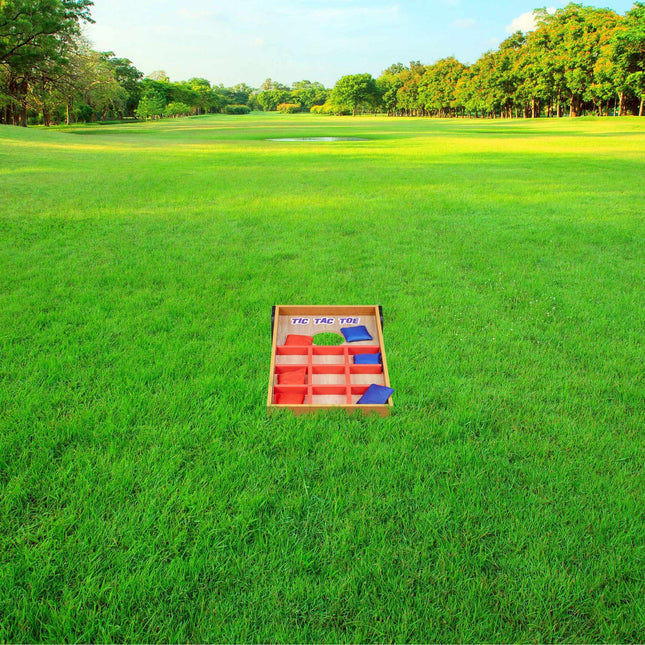 2-in-1 throwing game cornhole & three in a row