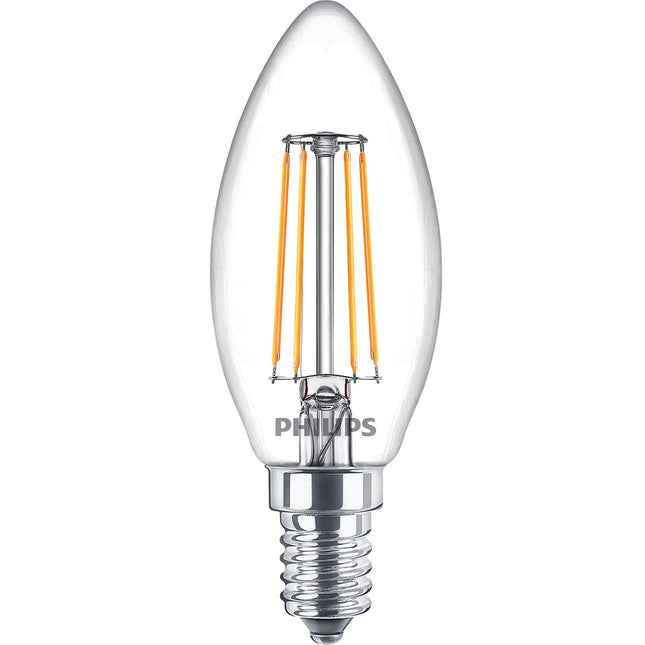 2 ks LED žárovka E14 Crown 4.3W (40W) čirá 470lm